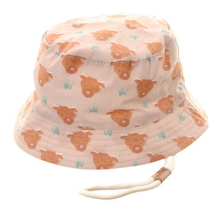 Highland Cow Sun Hat, 0-12 months