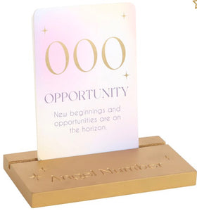 Angel Number Affirmation Cards With Wooden Stand