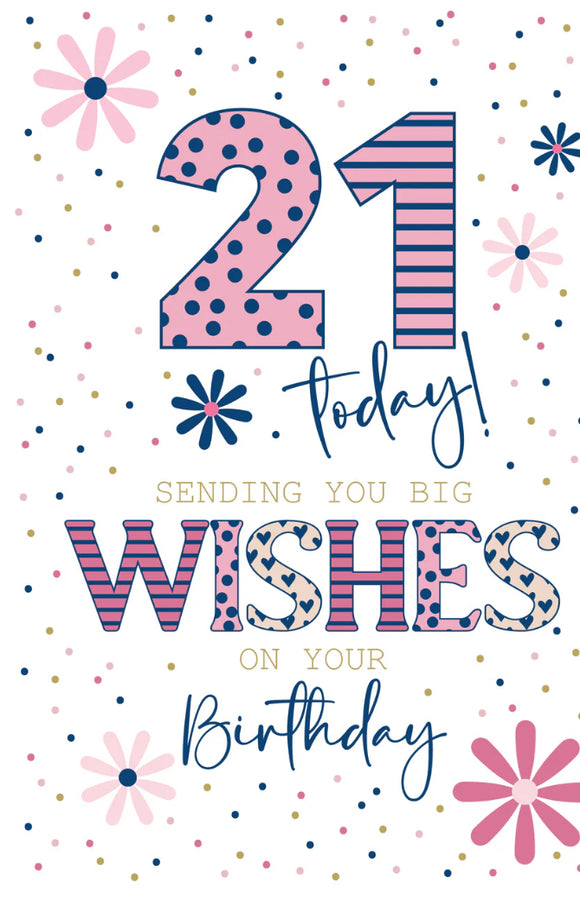 21st Birthday Card