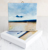 Cuillin Cottage Sligachan Isle of Skye Gift Boxed 4.25" ceramic tile