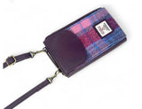 Harris Tweed Phone Purse in Pastel Pink