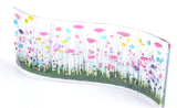 Handmade Fused Glass - Wildflower Wave