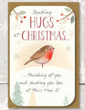 Keepsake Card, Sending Hugs At Christmas