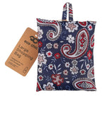 Eco Chic Foldable Reusable Large Shopping Bag Paisley