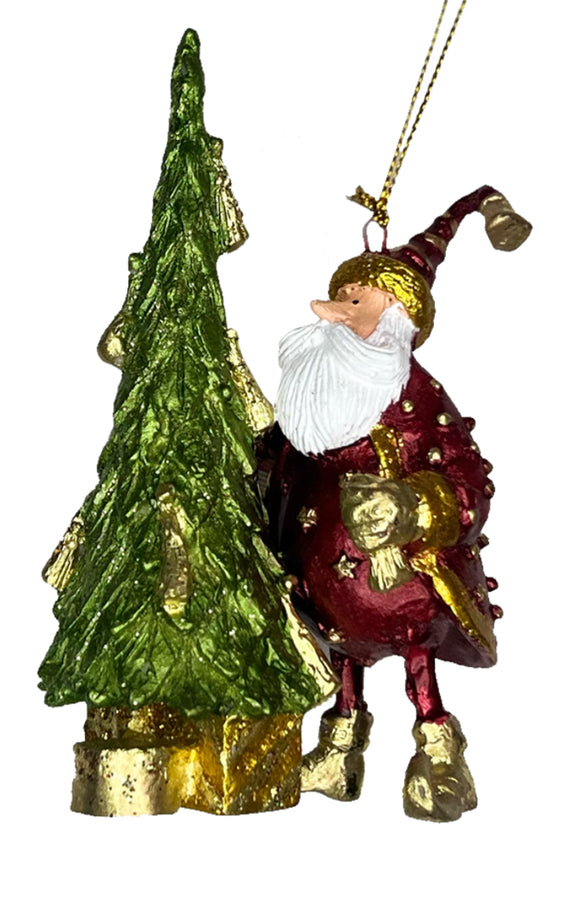 Santa Decorating Tree – Neo Red