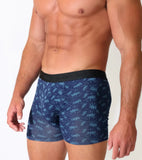 Eco-Chic Eco Friendly Men's Bamboo Boxers Land Rovers Size Medium