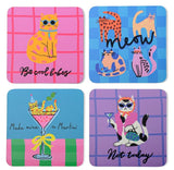 The Cat Lover Coaster Set, Set of 4