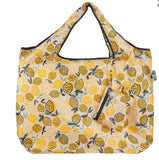 Eco Chic Foldable Reusable Large Shopping Bag Lemon
