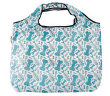 Eco Chic Foldable Reusable Large Shopping Bag Fish Bone