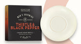 Thistle & Black Pepper Shave Soap Refill 100g