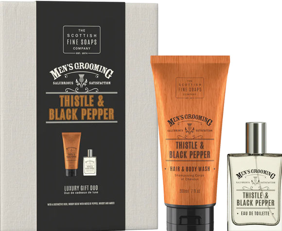 Thistle & Black Pepper Full Size Gifting (200ml Hair & Body Wash & 50ml Eau de Toilette)