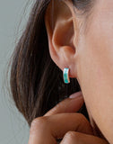 Silver and Turquoise Stud Earrings