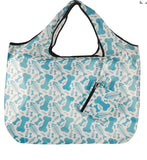 Eco Chic Foldable Reusable Large Shopping Bag Fish Bone