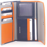 Ladies Wallet Purse, Vintage Range, Orange & Navy