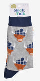 Men's Bamboo Socks - Grey/Navy Size 7-11 UK