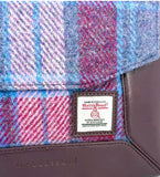 Harris Tweed Highland Messenger Handbag in Pastel Pink