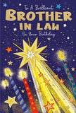 Brilliant Brother In Law On Your Birthday - Shooting Star