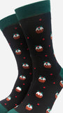 Black Men's Fun Socks Christmas Giftbox