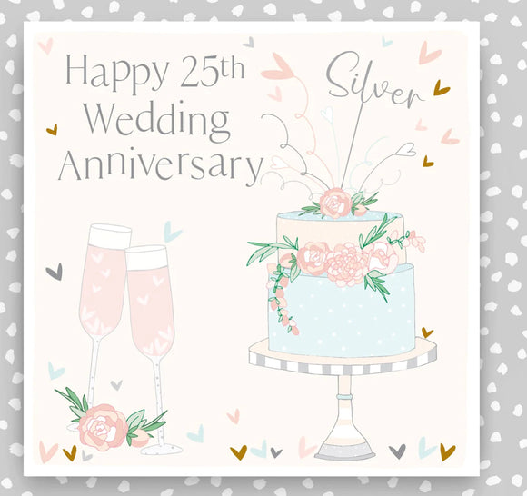 25th Wedding Anniversary Card