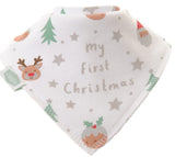 My First Christmas White Bib