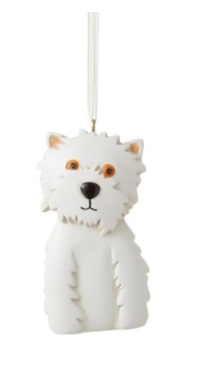Westie Dog Hanging Ornament