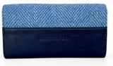 Harris Tweed Envelope Purse, Sky Blue