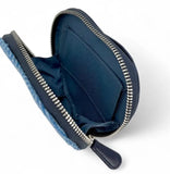Harris Tweed Heart Shaped Purse in Sky Blue