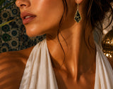 Florence Moorish Drop Earrings, Beige & Brown