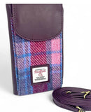 Harris Tweed Phone Purse in Pastel Pink