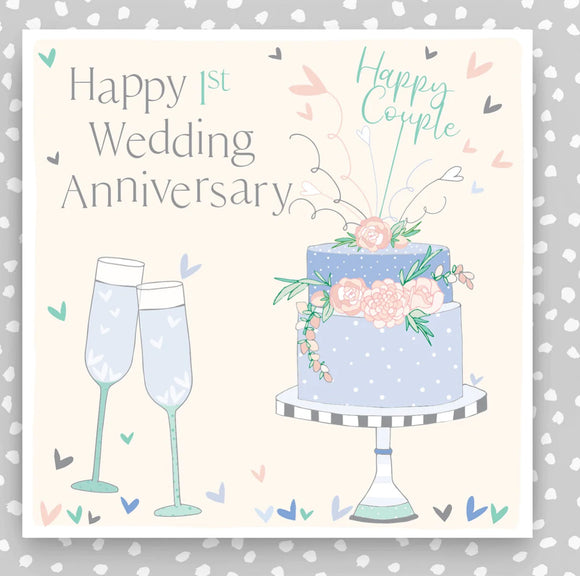 1st Wedding Anniversary Card