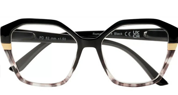 York Black ECO Friendly Reading Glasses 2.5