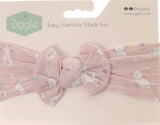 Bunnies Top Bow Turban Headband