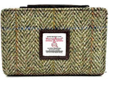 Harris Tweed Medium Zip Purse - Country Green
