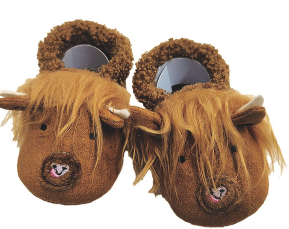 Highland Cow Slippers (6 - 12 Months)