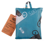 Eco Chic Foldable Reusable Large Shopping Bag Cartoon Cat