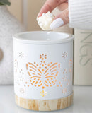 Matte Ceramic Butterfly Oil Burner