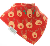 Reindeer Red Christmas Bib