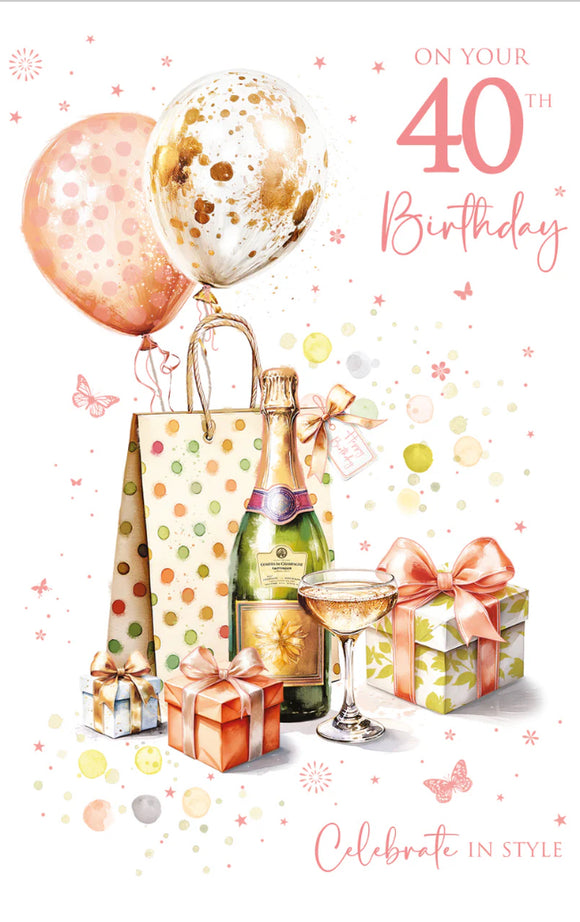 40th Birthday Card