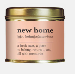New Home, Definition Large Candle Tin