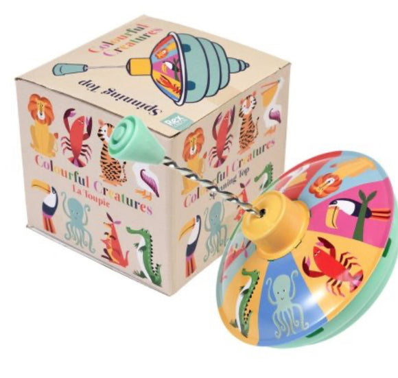 Colourful Creatures - Spinning Top 13cm