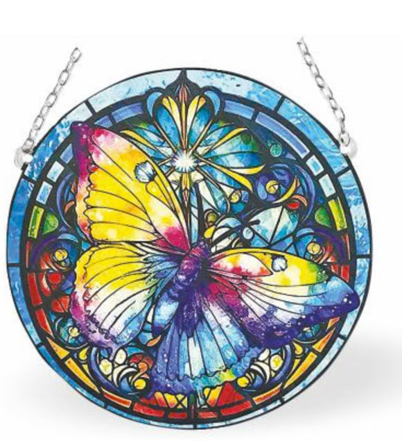 Window Art Decoration: Beautiful Butterfly in Flight
