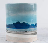 A walk on the beach" Skye from Applecross Large Bone China Mug