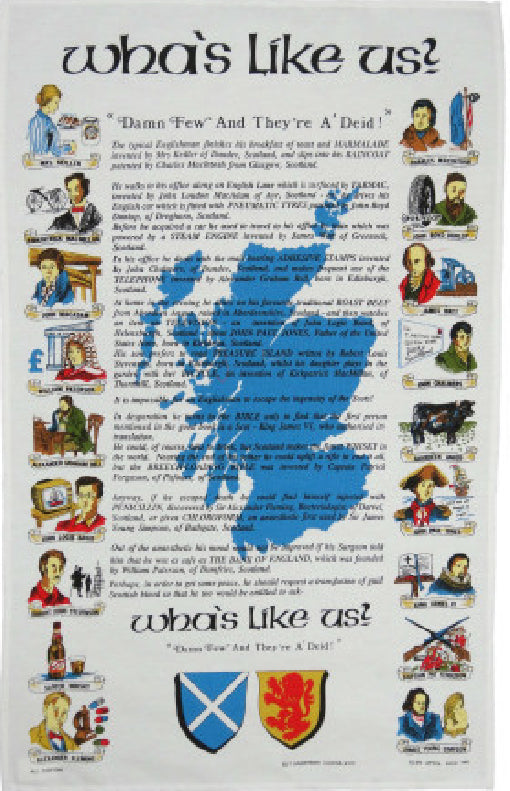 100% Cotton Tea Towel - Wha's Like Us?