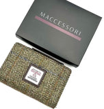 Harris Tweed Medium Zip Purse - Country Green