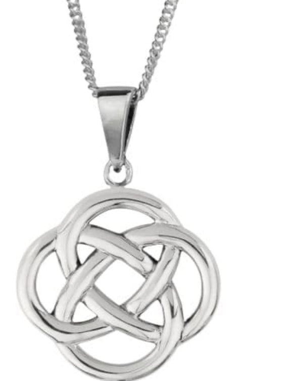 Celtic Knot Silver Pendant