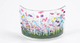 Handmade Fused Glass - Wildflower Curve