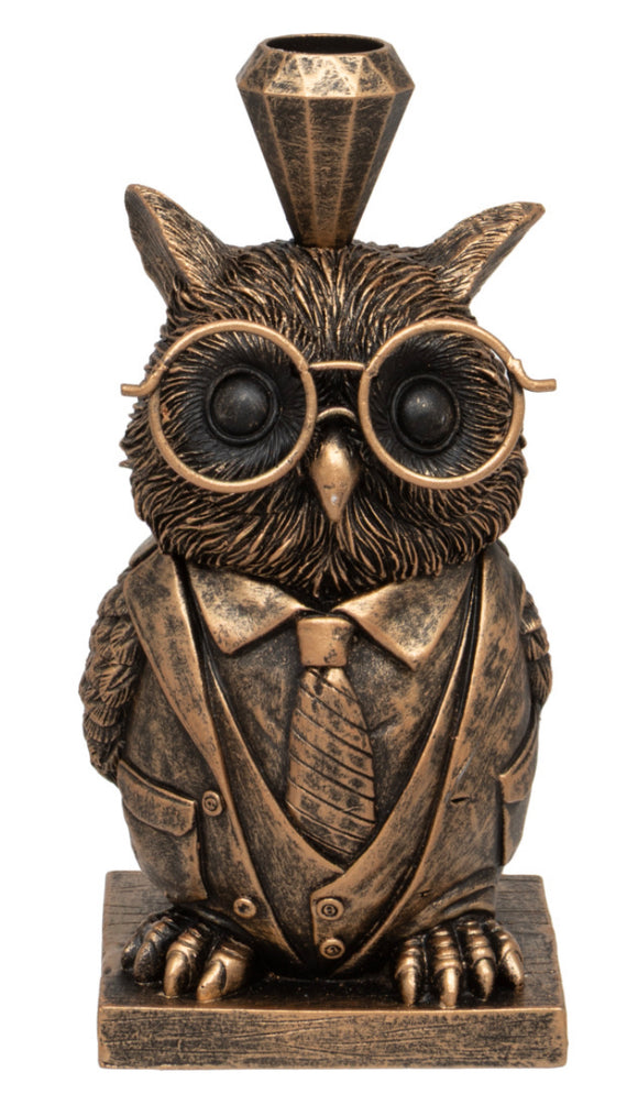 Prof. Owl Candleholder
