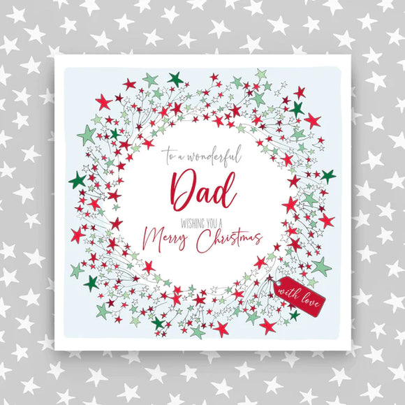 Dad - Wreath Christmas Card
