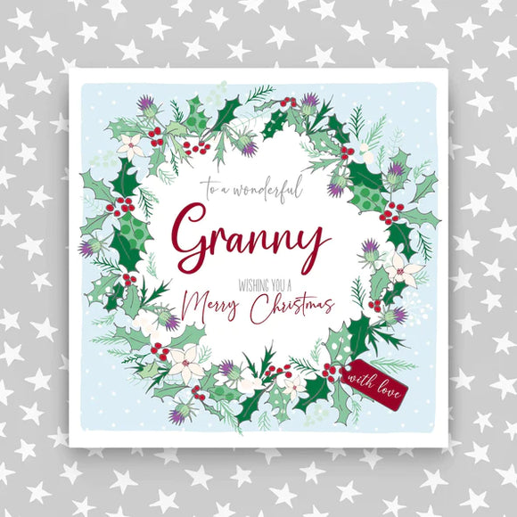 Granny - Wreath Christmas Card