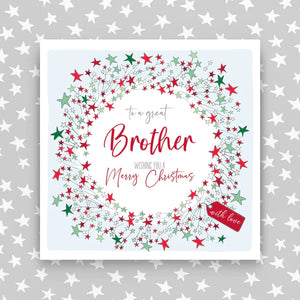 Brother - Wreath Christmas Card